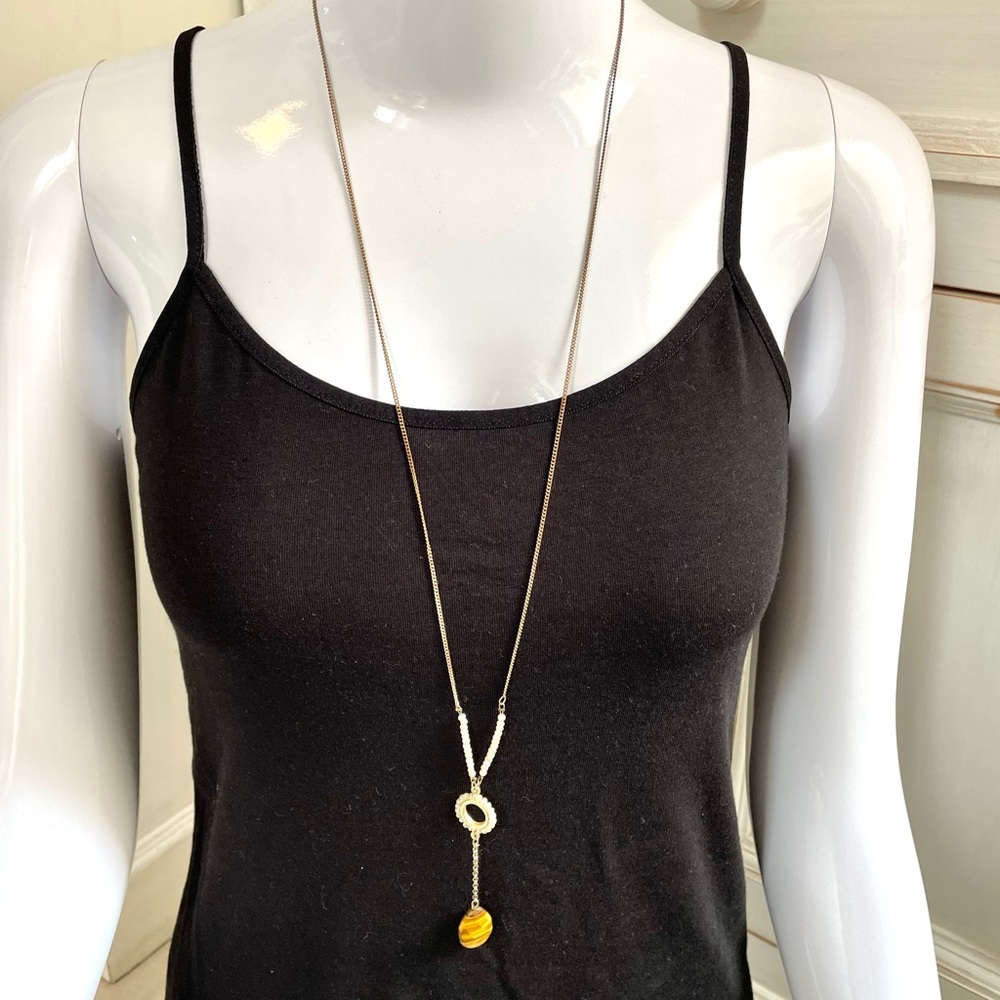 Gemstone Drop Necklace